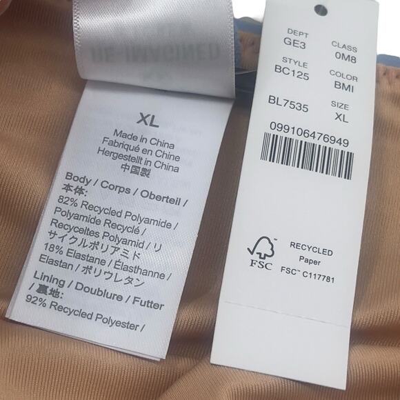 J‎ Crew Curved Waist Bikini Bottom Light Blue Cheeky Size XL BC125 New - Picture 4 of 5